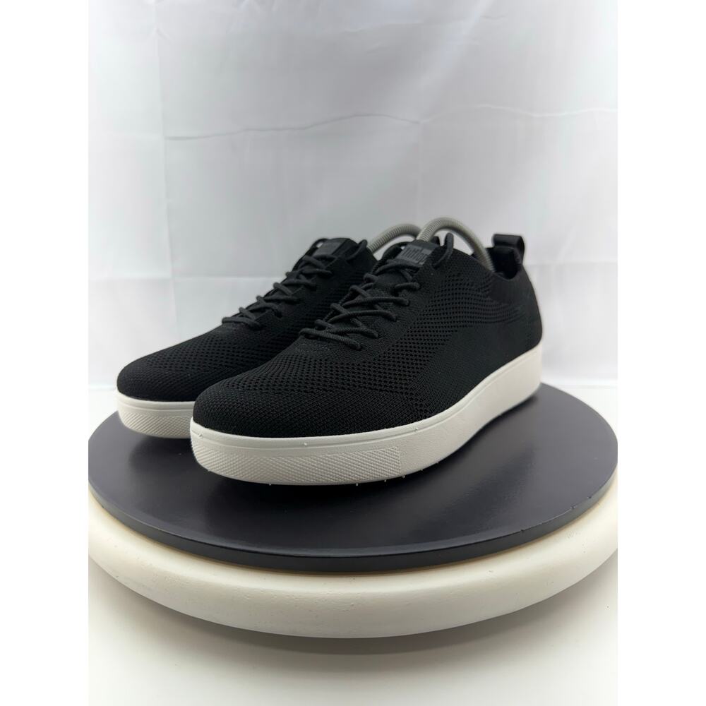 FitFlop Rally Tonal Knit Womens Sz 9 Black Casual Comfort Shoes Sneakers DR4-001